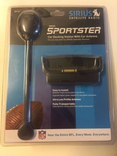 Sirius sportster satellite radio sp-c1 car docking station with car antenna  new