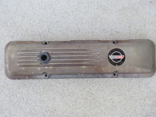 1984-85-86 corvette finned magnesium valve cover, small block, used