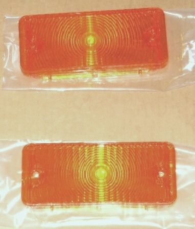 New amber park lamp (turn signal) lenses 67 68 chevrolet truck 1967 1968