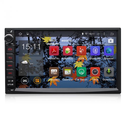 1024*600 quad-core android 4.4 stereo car gps 2 din 7 inch navi radio wifi 1080p