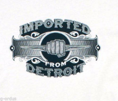 New chrysler mens ifd imported from detroit lithography size large grey shirt!