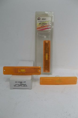 1987-1993 nors jeep side markers lot of 3 amber