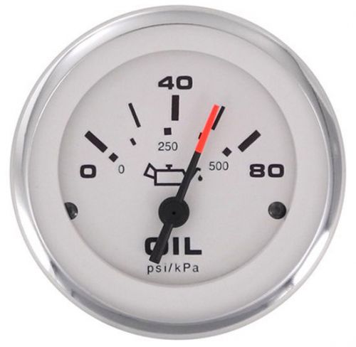 Sierra lido oil pressure gauge 0-80 psi - 65501p