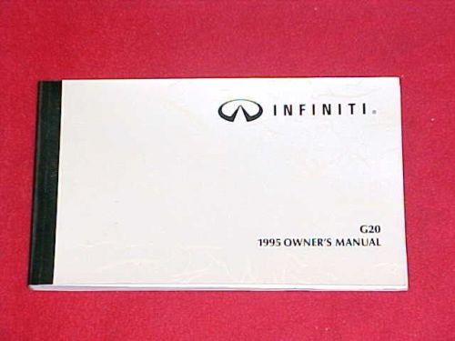 1995 original infiniti g20 g 20 owners manual service guide book glovebox oem 95