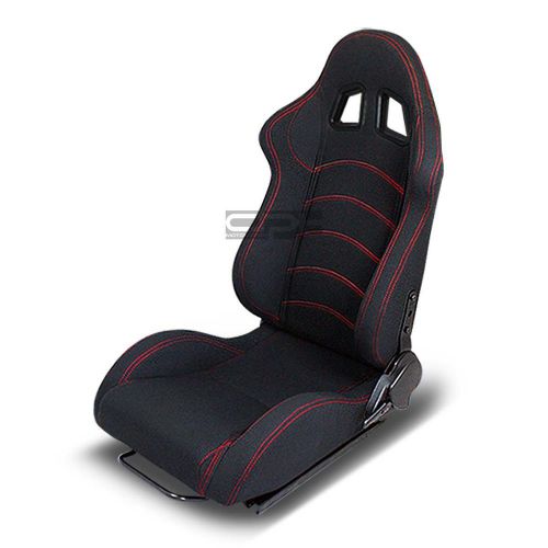 2 type-f1 fully reclinable sports racing seats+universal slider driver left side