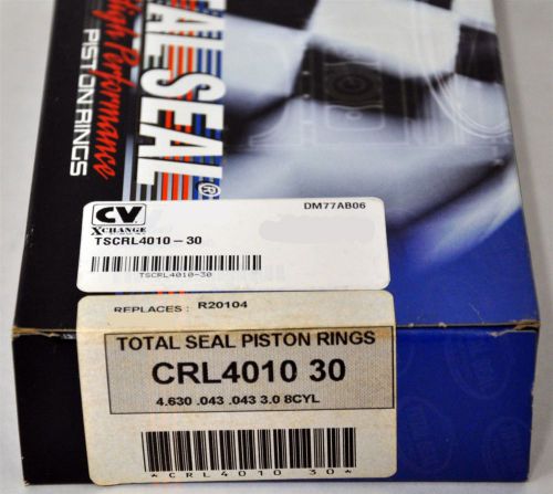 Total seal crl4010-30 ring set 4.630 .043 .043 3.0mm low oil tension 9lb +/-