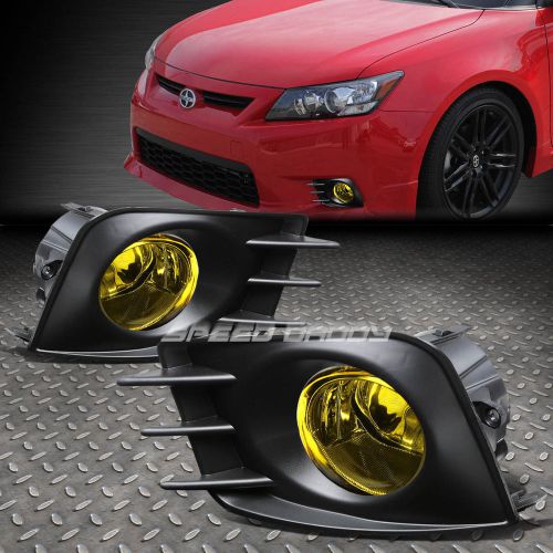 Amber lens driving bumper oem fog light/lamp+switch for 11-13 scion tc agt20