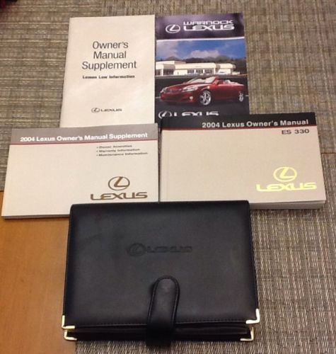 2004 lexus es 330 owners manual set w case instruction manual complete excellent