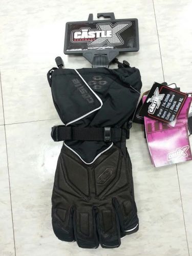 Castle x womens ladies trs cold weather snowmobile riding gloves-xl-new