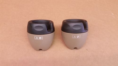 1994-2004 bahama beige tan land rover discovery cup holders w/ inserts 94 99 04