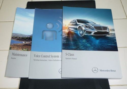 2014 mercedes benz s550 s 550 4matic owners manual set 14 s63 guide w/case