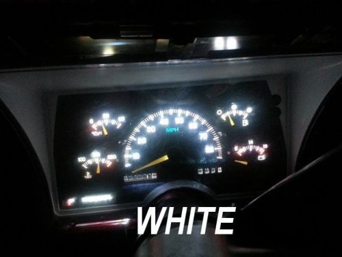 6-white t5 led light bulbs &amp; sockets instrument panel cluster dash 58 70 73 74