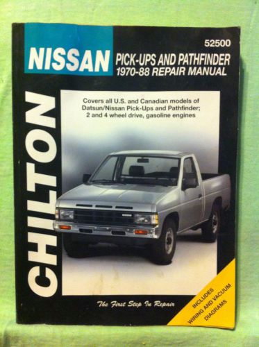 Chilton repair manual..nissan pick-ups and pathfinder 1970-1988