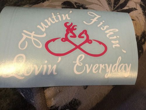 Huntin fishin lovin everyday hook infinity browning decal car truck suv