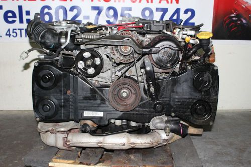 Jdm 02 03 04 05 subaru impreza wrx ej205 2.0l dohc turbo engine ej20 non avcs