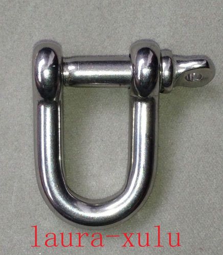 M6 stainless steel d / u ring shackle buckle 5mm for paracord bracelet ss005