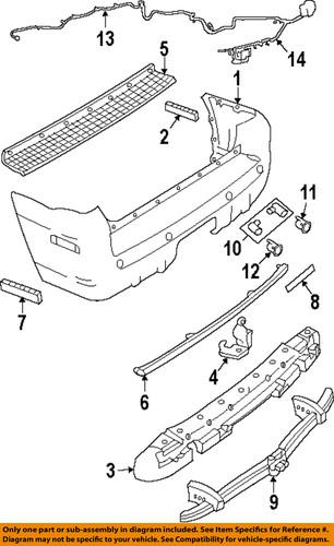 Mercury oem 1l2z17k835yb rear bumper-bumper cover