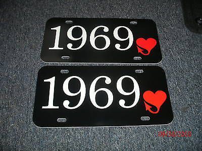 1969 plymouth road runner gtx barracuda license plate