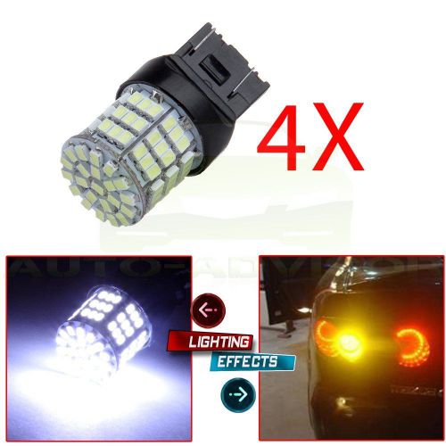 4x epistar 85 smd white 3020 7443 7440 7444 led daytime running drl light bulb