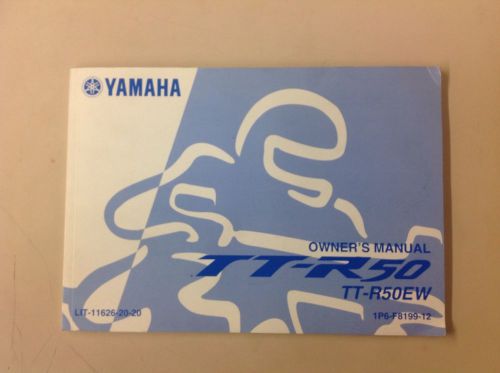 2007 yamaha tt-r50ew owners manual