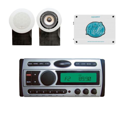 1600w mini amp, 5&#034; 500w white speakers + new pyle cd cdr mp3 am fm receiver