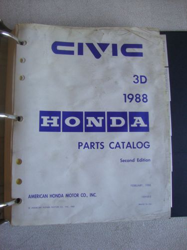 1988 honda civic 3 door parts catalog