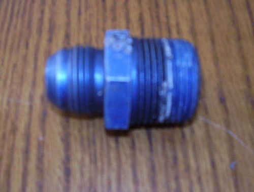 An -12 to 1&#034; npt adapter fitting nascar dirt late model nhra hot rod