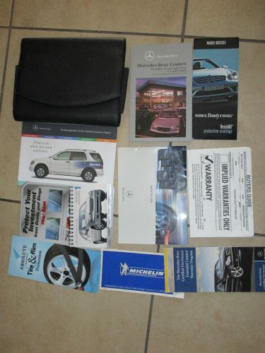 2003 mercedes benz c class owners manual set