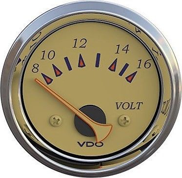 Vdo 332-14764 voltmeter 8-16v - allentare yellow-blue