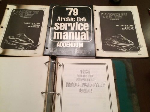 Arctic cat vintage snowmobile 78 79 80 el tigre parts manual/lists troubleshoot