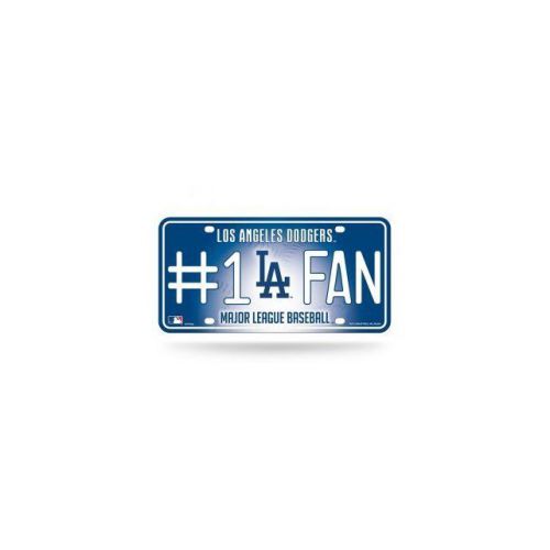 Los angeles dodgers #1 fan metal license plate