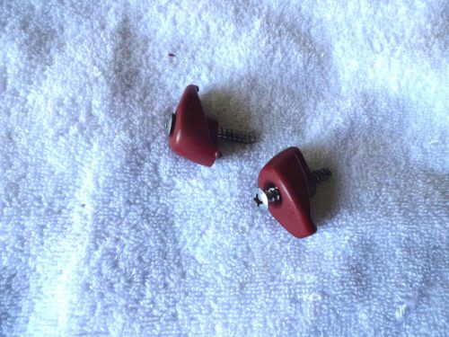 Datsun 280zx coat hangers w/ screws in red used excellent