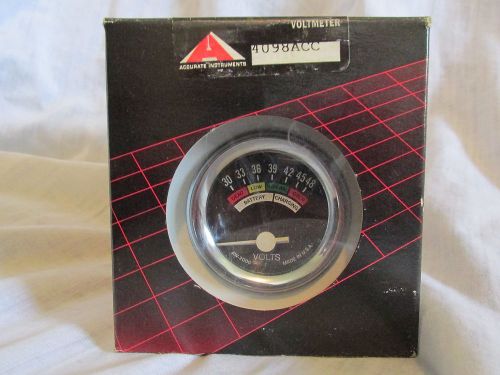 Clark bro. accurate instruments hd-usa  voltmeter gauge 4098acc