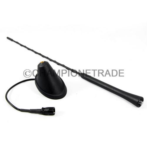 Black antenna base + 16&#034; roof mast whip antenna bottom base for vw jetta 2003 ct