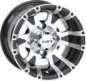 Sti c7 black golf cart wheel 12x7 (4/4) - (2+5) [12cm14]