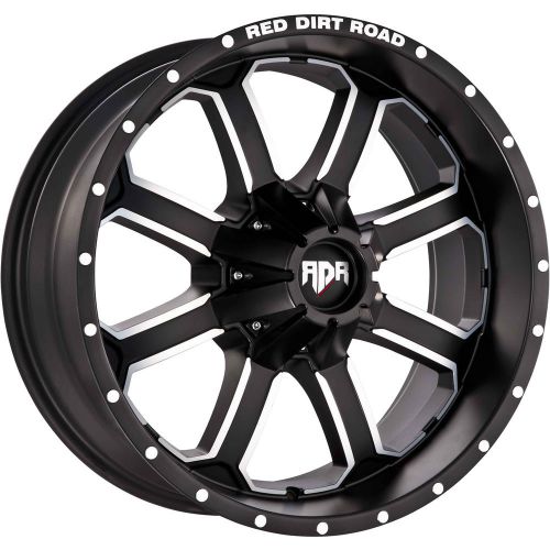 Red dirt road dirt rd01 20x9 5x114.3 (5x4.5) +0mm black machined wheels rims