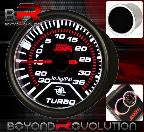 2&#034; 52mm iluminated turbo boost meter gauge glow analog needle mini cooper frs tc