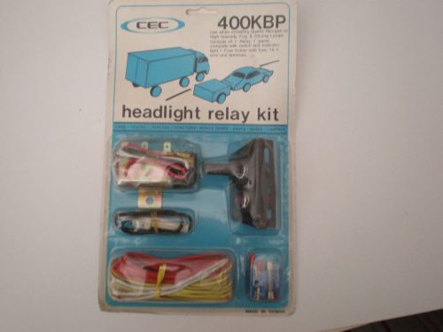 Headlight and accessory relay kit with relay, wiring, toggle and panel &amp; light