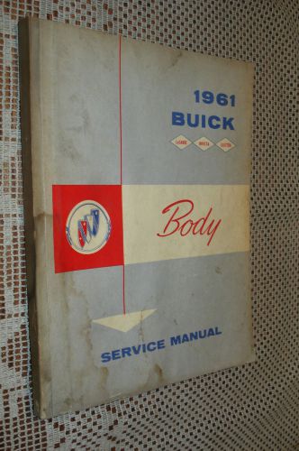 1961 buick body shop manual original service book repair book