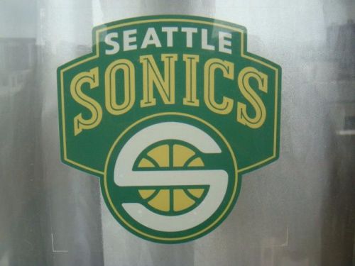 2pc vehicle fun decal basketball internal car window stickers nba seattle