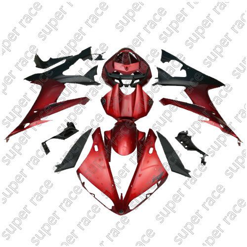 New abs red with black fairing bodywork injection for  2004-2006 yamaha yzf r1