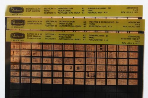 Beechcraft baron 55 &amp; 58 shop manual microfiche