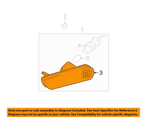 Lexus toyota oem 99-03 rx300 side marker signal lamps-front-lens left 8174148010