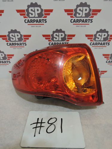 Toyota corolla 2009 2010 oem left tail light