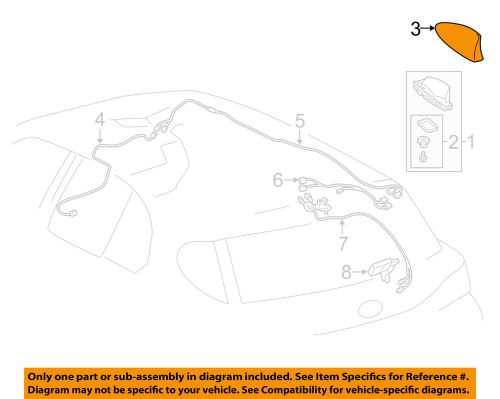 Lexus toyota oem 14-15 ct200h antenna-cover 8607776010d1