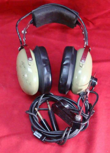 David clark h10-30 aviation pilot headphones m-1/dc amplified dynamic mic