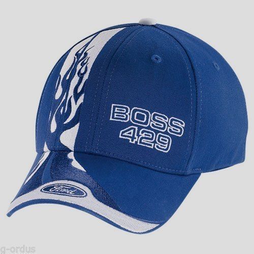 Lot of 2 brand new adjustable blue ford mustang boss 429 embroidered hats/caps!!
