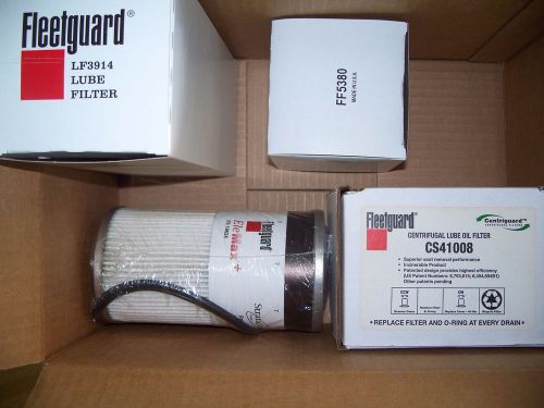 Fleetguard kit mk1306700 w oil cs41008,filter lf3914, fuel ff5380 filte fs19624