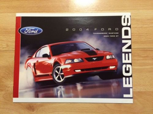 2004 ford tbird 2004 ford mustang 2005 fordgt legends dealer sales brochure