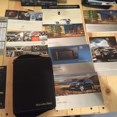 2009 mercedes gl320 gl450 gl550 owners manual set complete with case